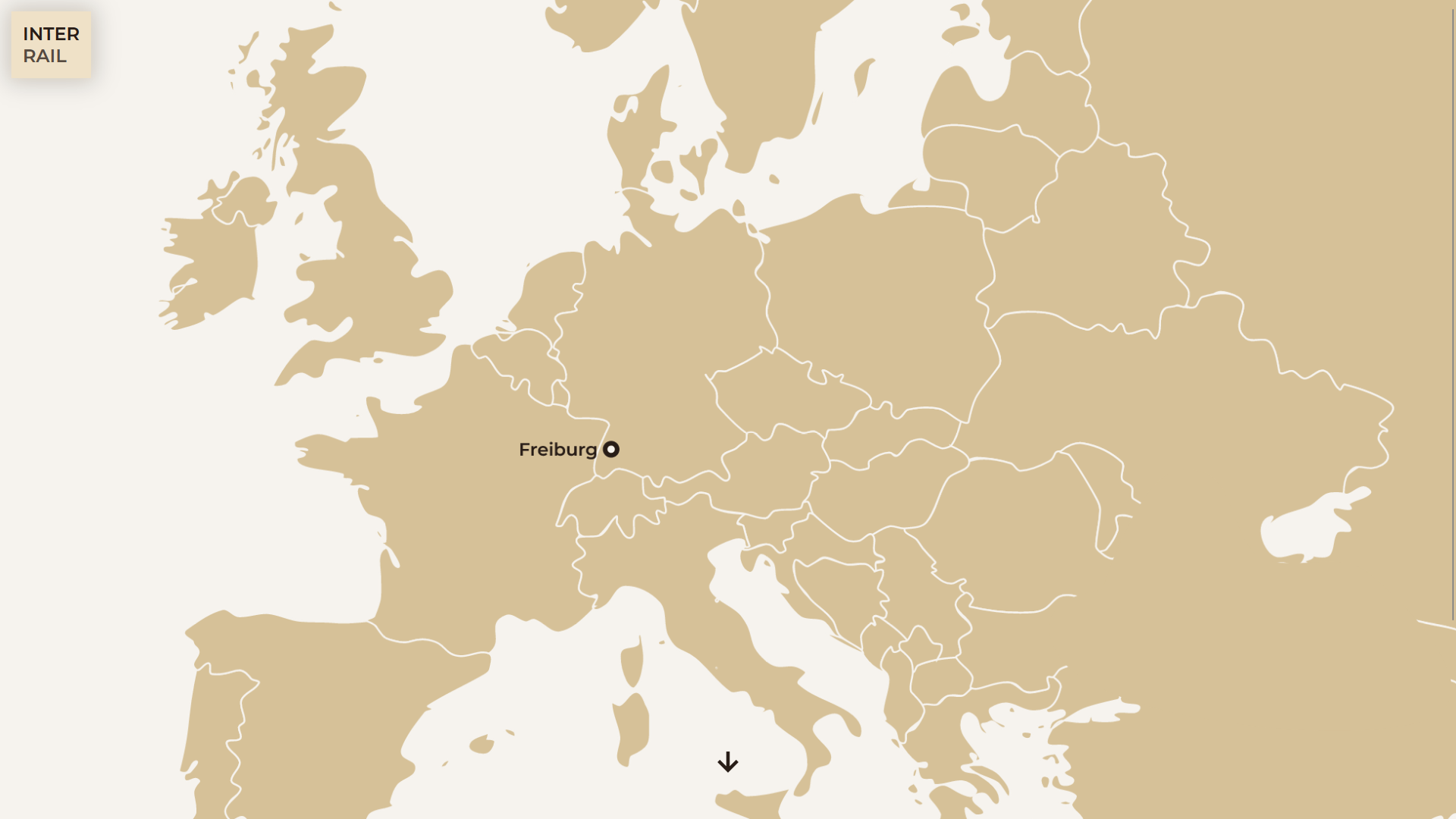 Screenshot der Zwischenschiene Website